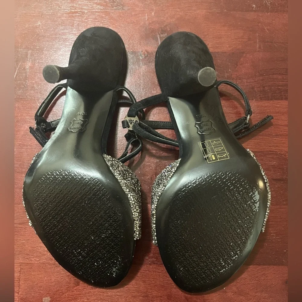 Tory Burch Glitter Heel Sandal, SZ 10M